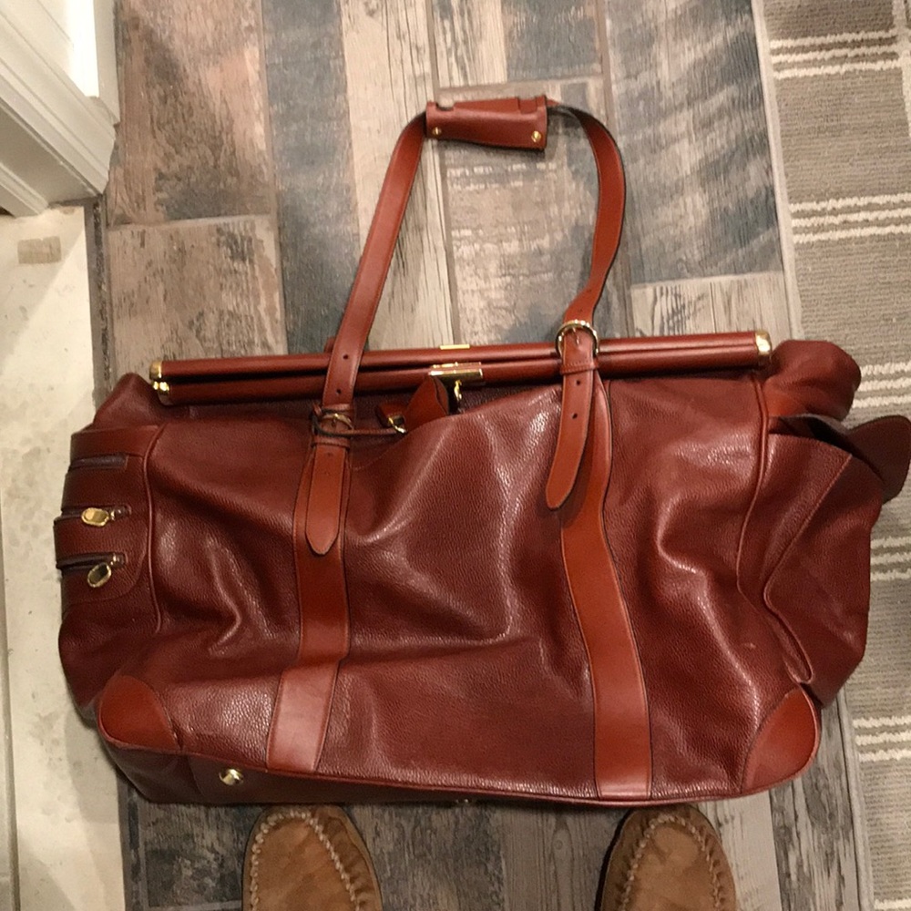 Suarez New York Italian leather duffel bag